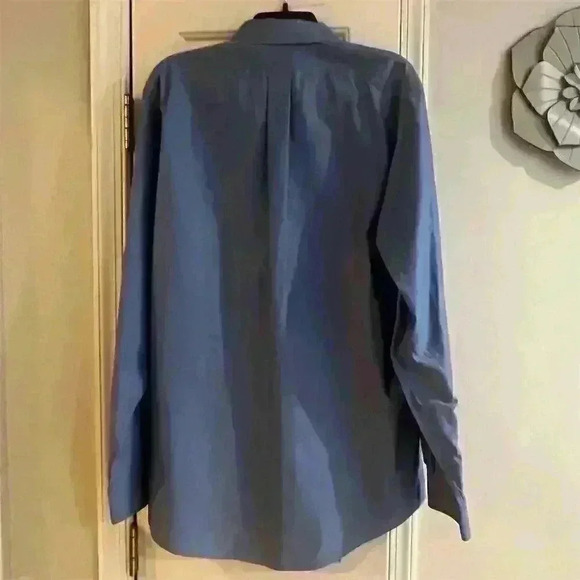 Brooks Brothers Men's Blue Dress Shirt 16.5 Long Sleeve Non-Iron - Picture 5 of 5